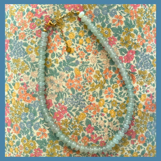 Sweet Green Pearl Necklace